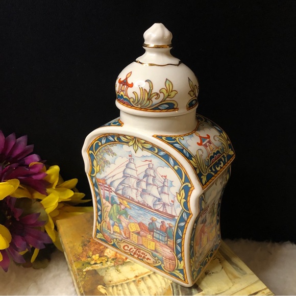 Sadler, The World Of Tea Collection "Tea Clipper Caddy” Excellent Vintage Cond. - Picture 3 of 16